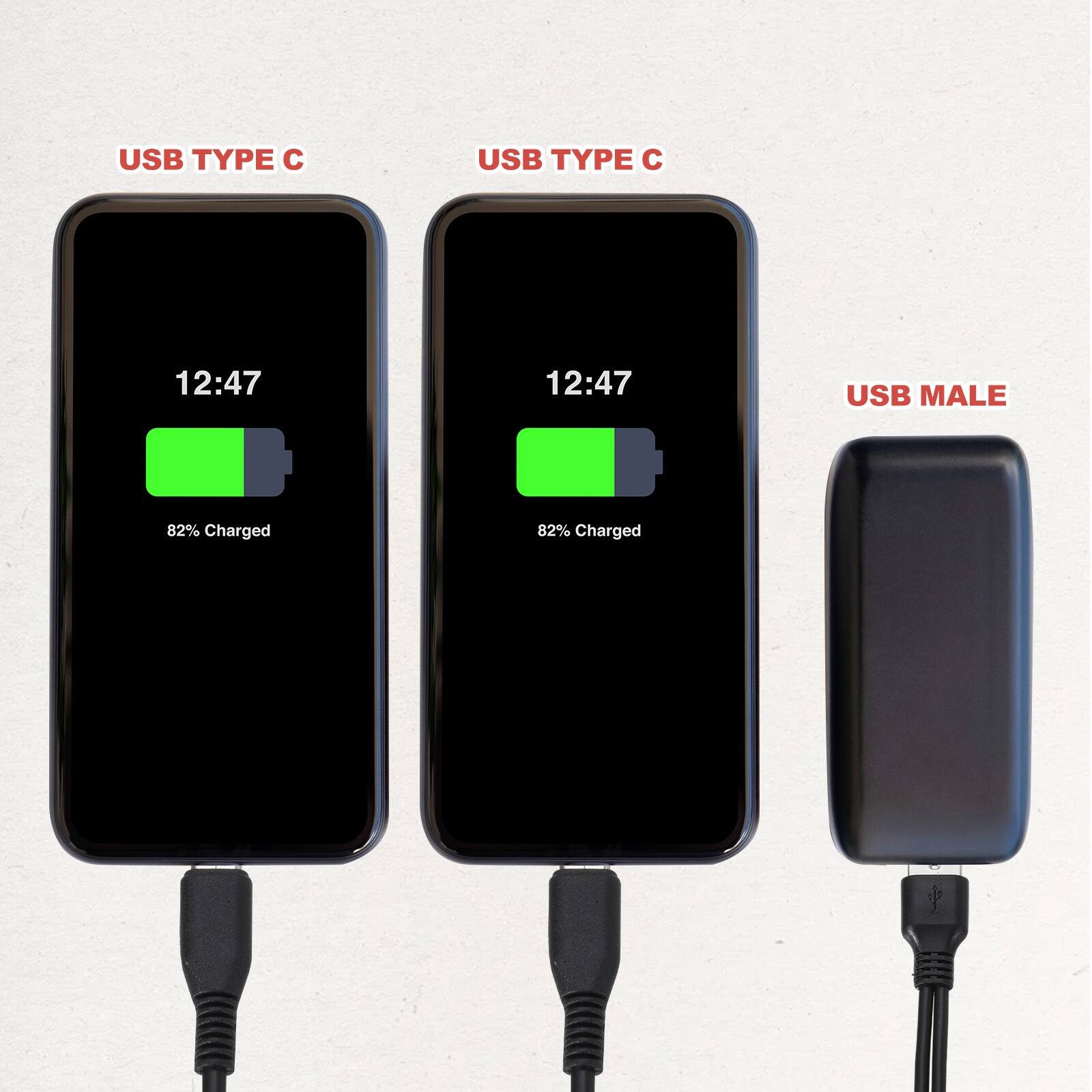 USB TYPE C  
12:47  
82% Charged  

USB TYPE C  
12:47  
82% Charged  

USB MALE