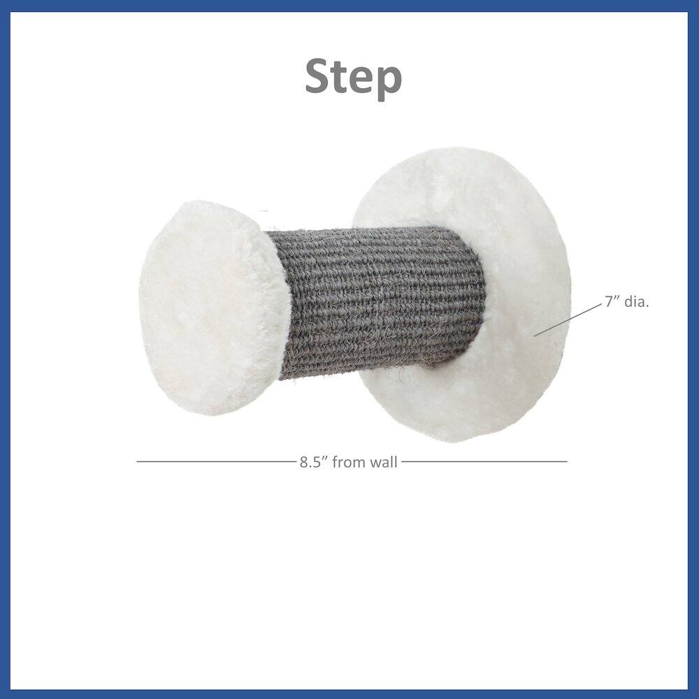 Step 7" dia. 8.5" from wall