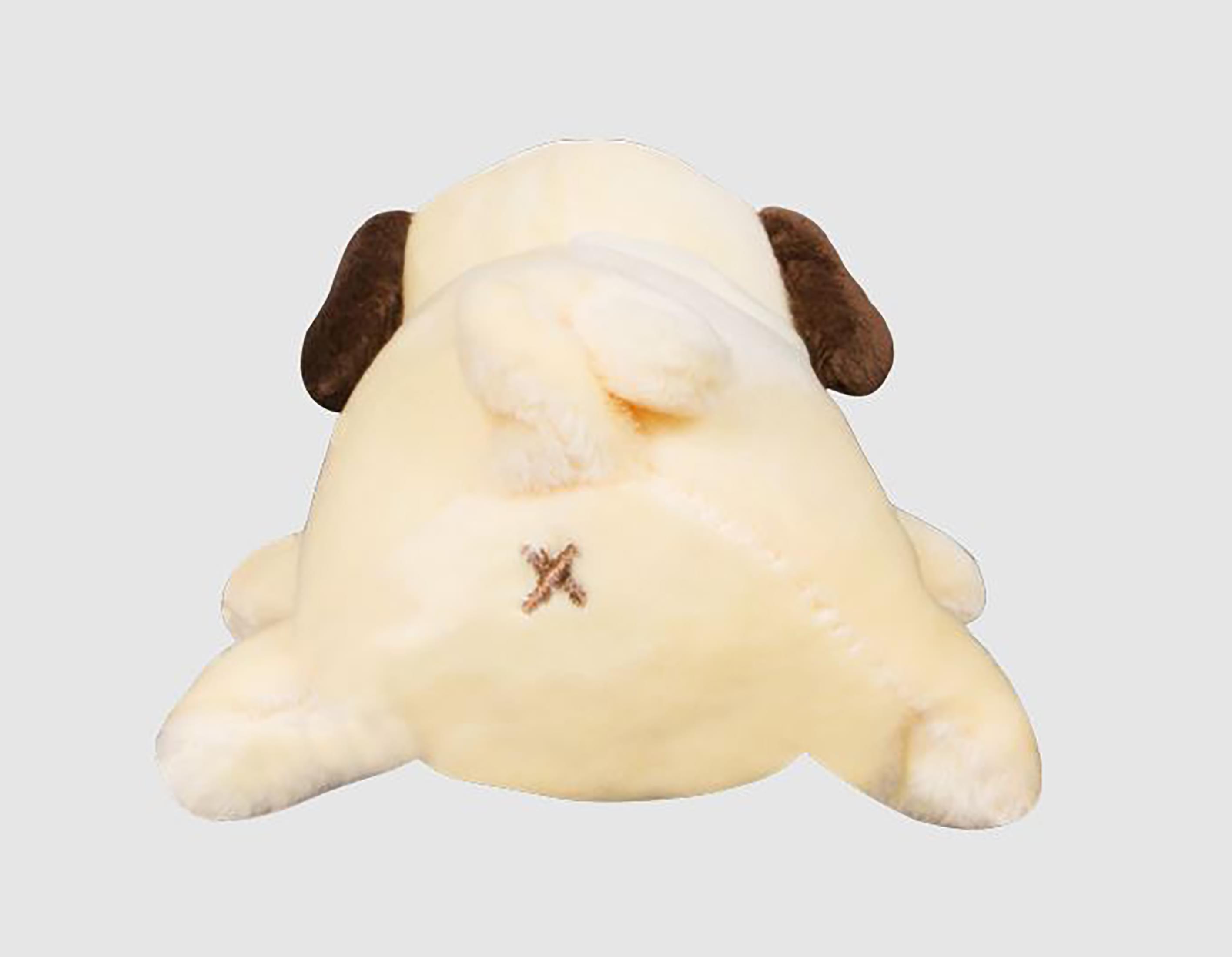 Alt View 1. Imaginary People - Puglie 5 Inch Mini Magnet Clip On Plush - Brown.