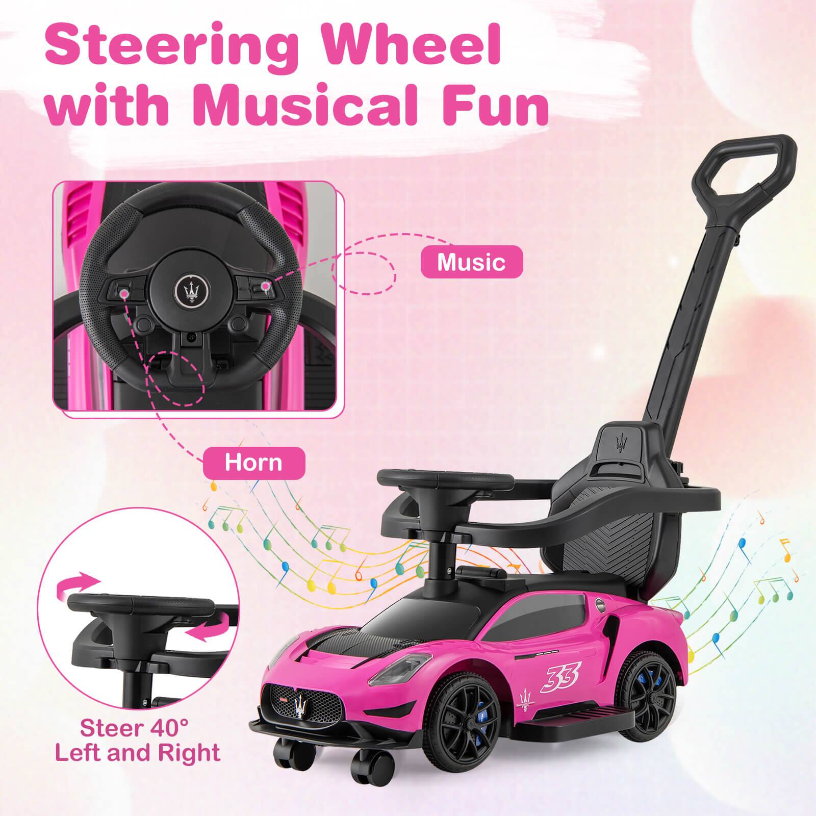 Steering Wheel with Musical Fun

- Music
- Horn
- Steer 40° Left and Right
