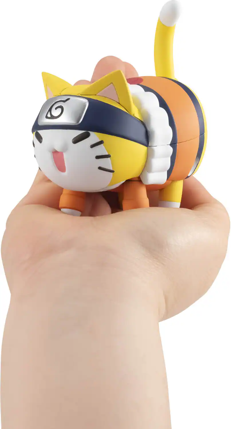 Alt View 4. Bandai - Megahouse - Naruto - Mega Cat Project: Tokotoko - Nyaruto! Naruto Uzumaki   - Collectibles - Multicolor.