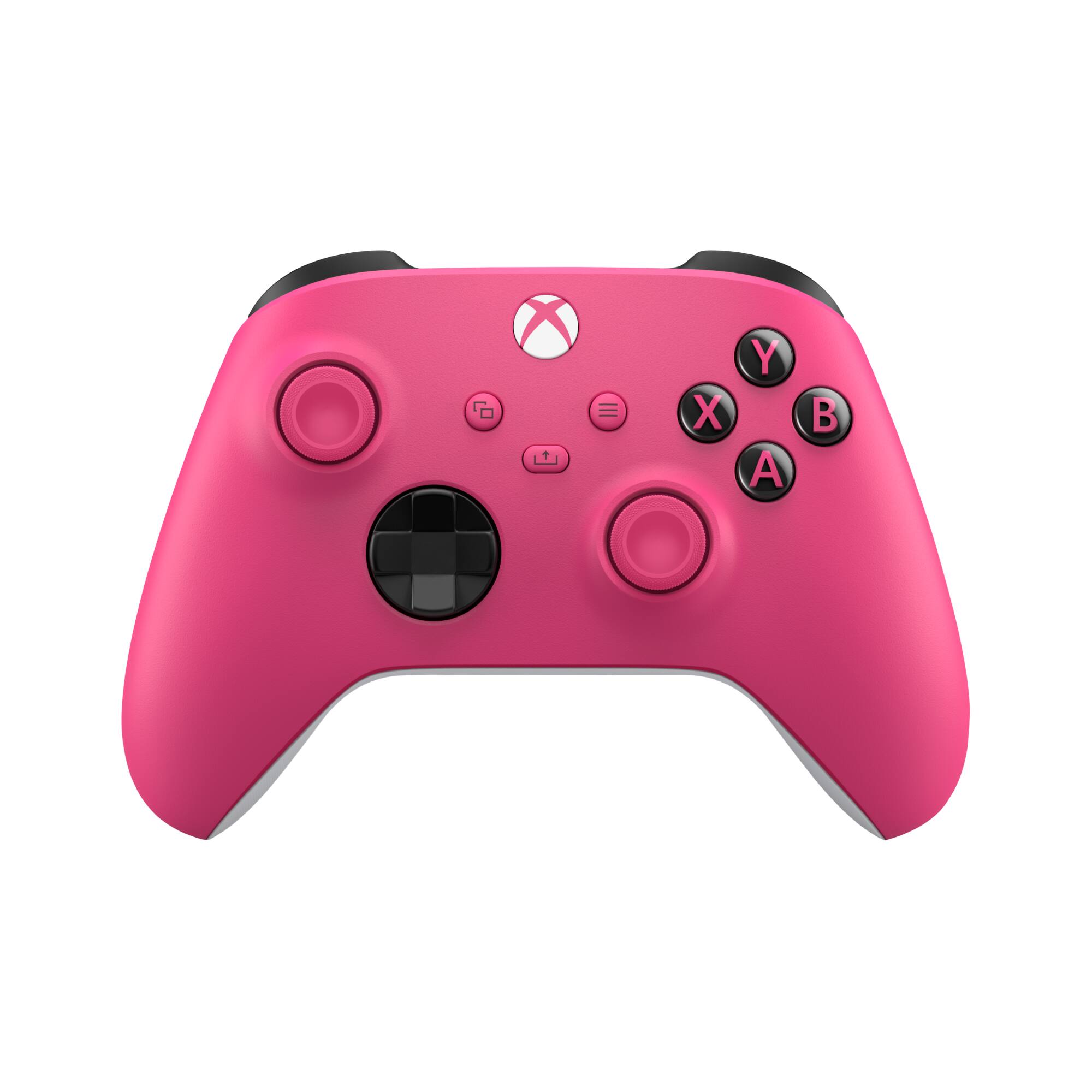 Front. Microsoft - XBOX Wireless Controller for XBOX Series X, XBOX Series S, XBOX One, PCs, and Cloud-Enabled Devices - Deep Pink.