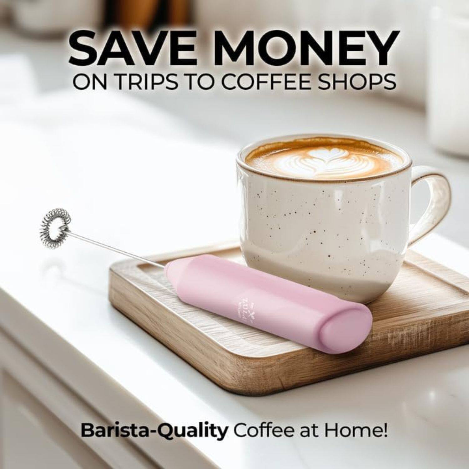 SAVE MONEY ON TRIPS TO COFFEE SHOPS
Barista-Quality Coffee at Home!
