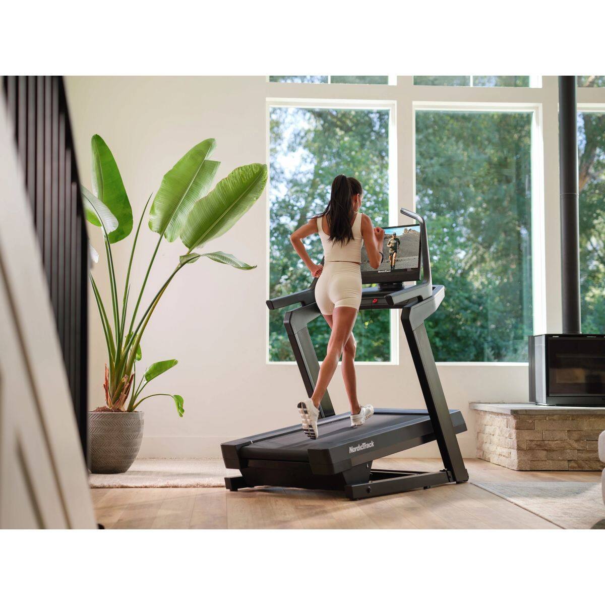 Alt View 12. NordicTrack - NordicTrack X24 Treadmill with 40% Incline for Strength and Cardiovascular Health - Black.