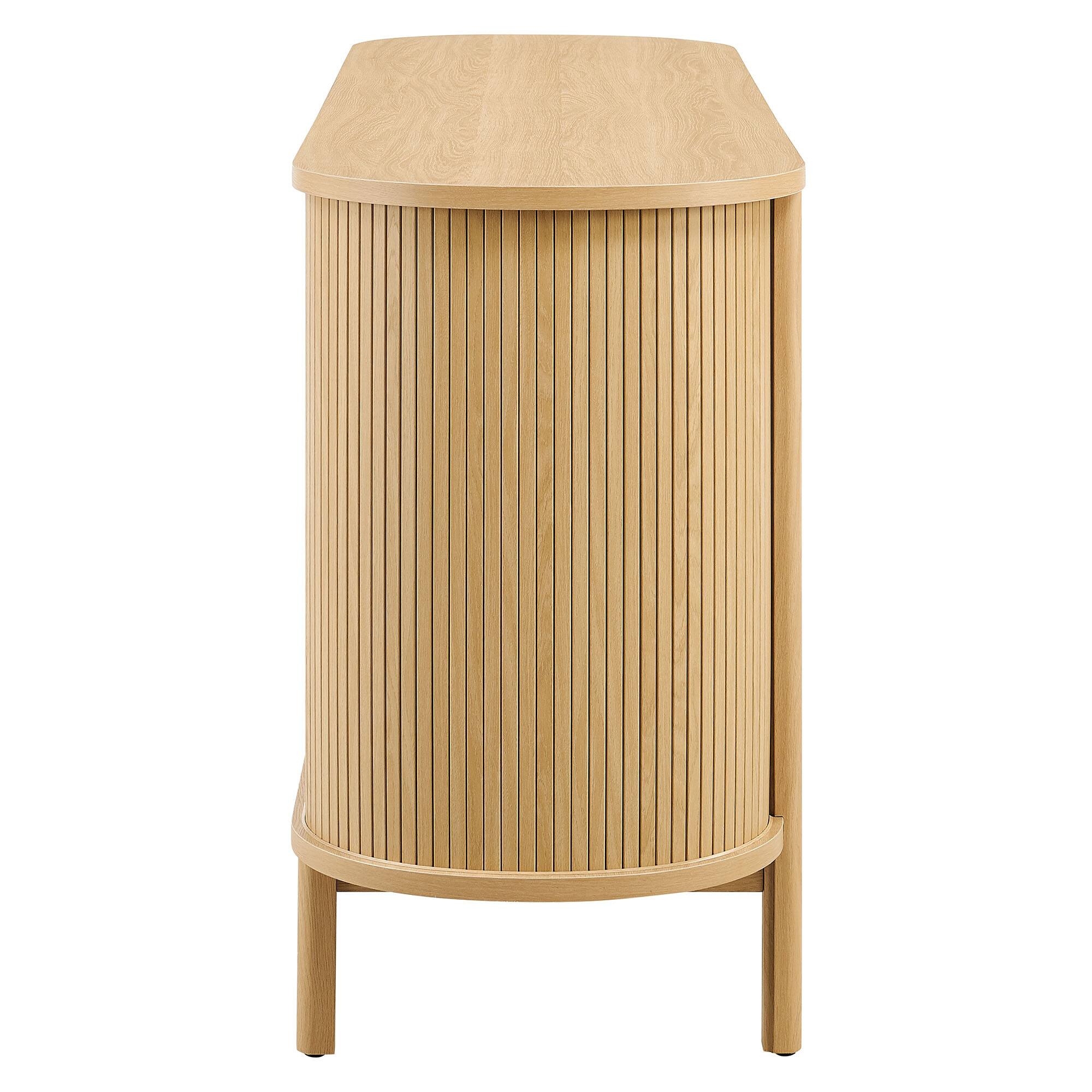Alt View 2. Modway - Cadence 6-Drawer Curved Dresser by Modway - Oak.