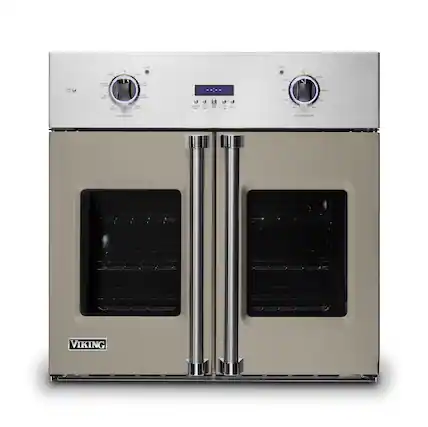 Front. Viking - 30" 7 Series French Door Single Built-In Electric Thermal Convection Oven-Nantucket - Nantucket.