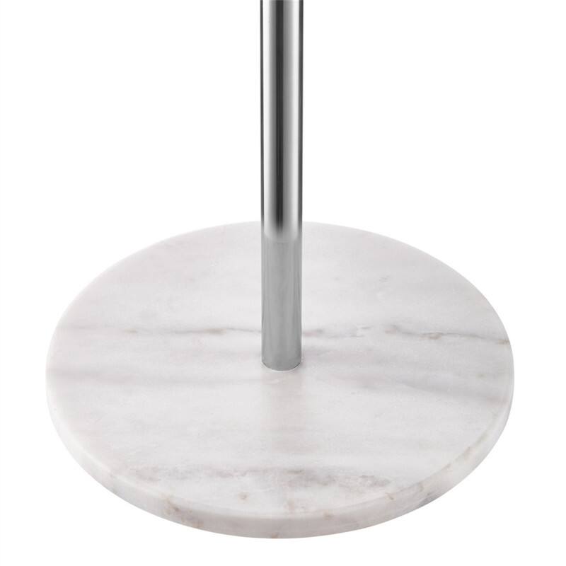 Alt View 1. ALEXOUN - Freestanding Coat Rack with Stable Marble Base & 8 Hooks-14.6" x 14.6" x 68.11" Dimensions,40 lbs / 18 kg Load Capacity - White.