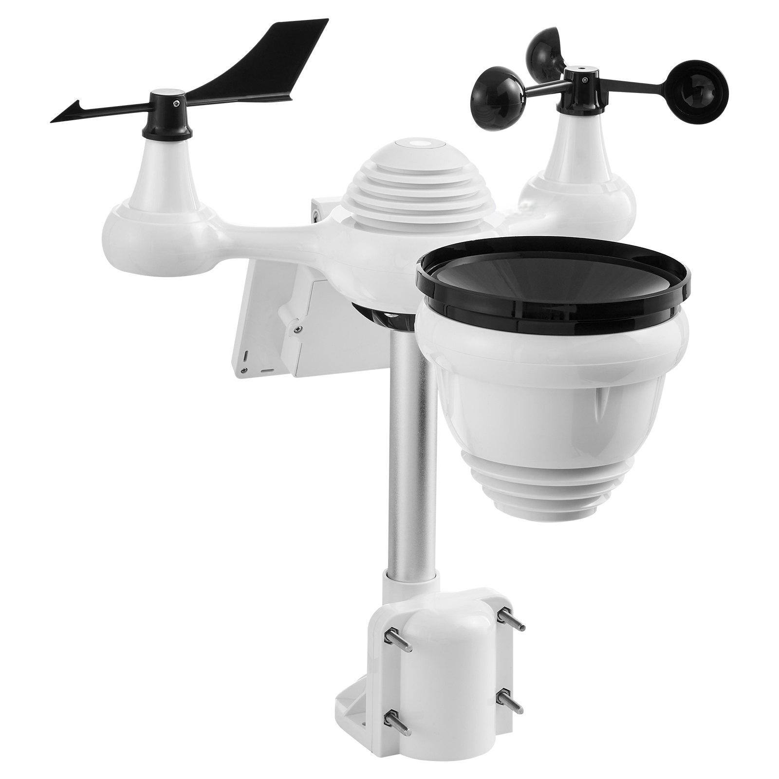 Alt View 10. Glintex - Weather Station 7-in-1 Wi-Fi with 7" TFT Display and Wireless Outdoor Sensor for Temp, Wind and Humidity Monitoring.