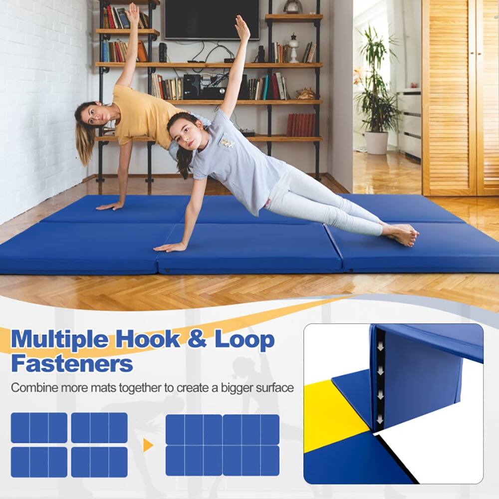 Multiple Hook & Loop Fasteners  
Combine more mats together to create a bigger surface