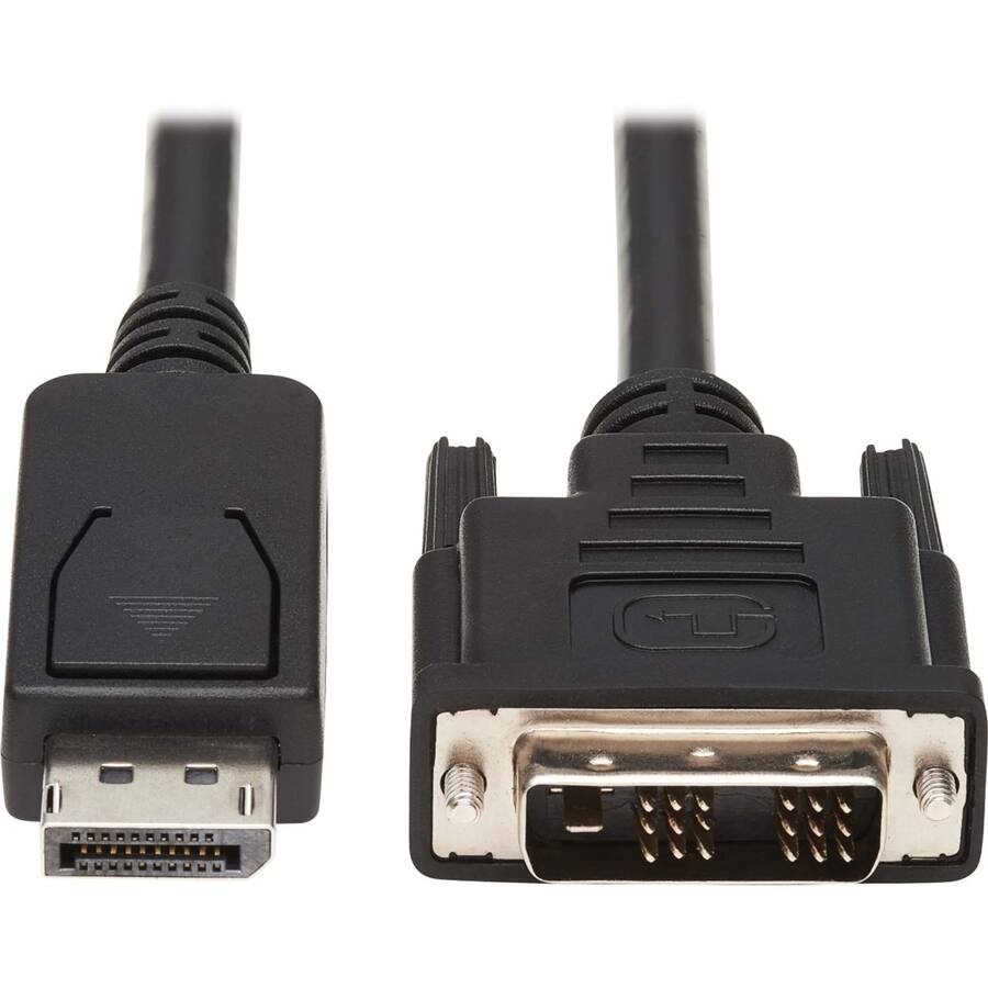 Displayport Cable Front Tripp Lite DisplayPort to DVI Adapter Cable 6ft P581AB006 - Best Buy