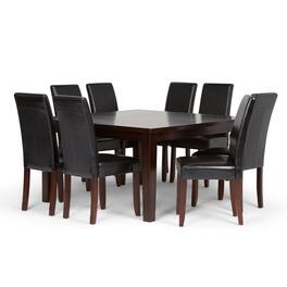 Simpli Home - Acadian / Eastwood 9-Piece Dining Set - Midnight Black