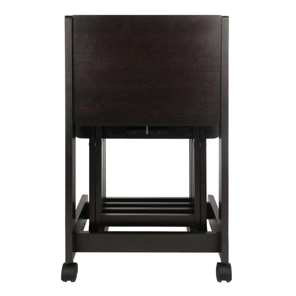 FurniFact - color Solid Wood TV Trays – Folding Snack Tables for Eating and Serving - Coffee