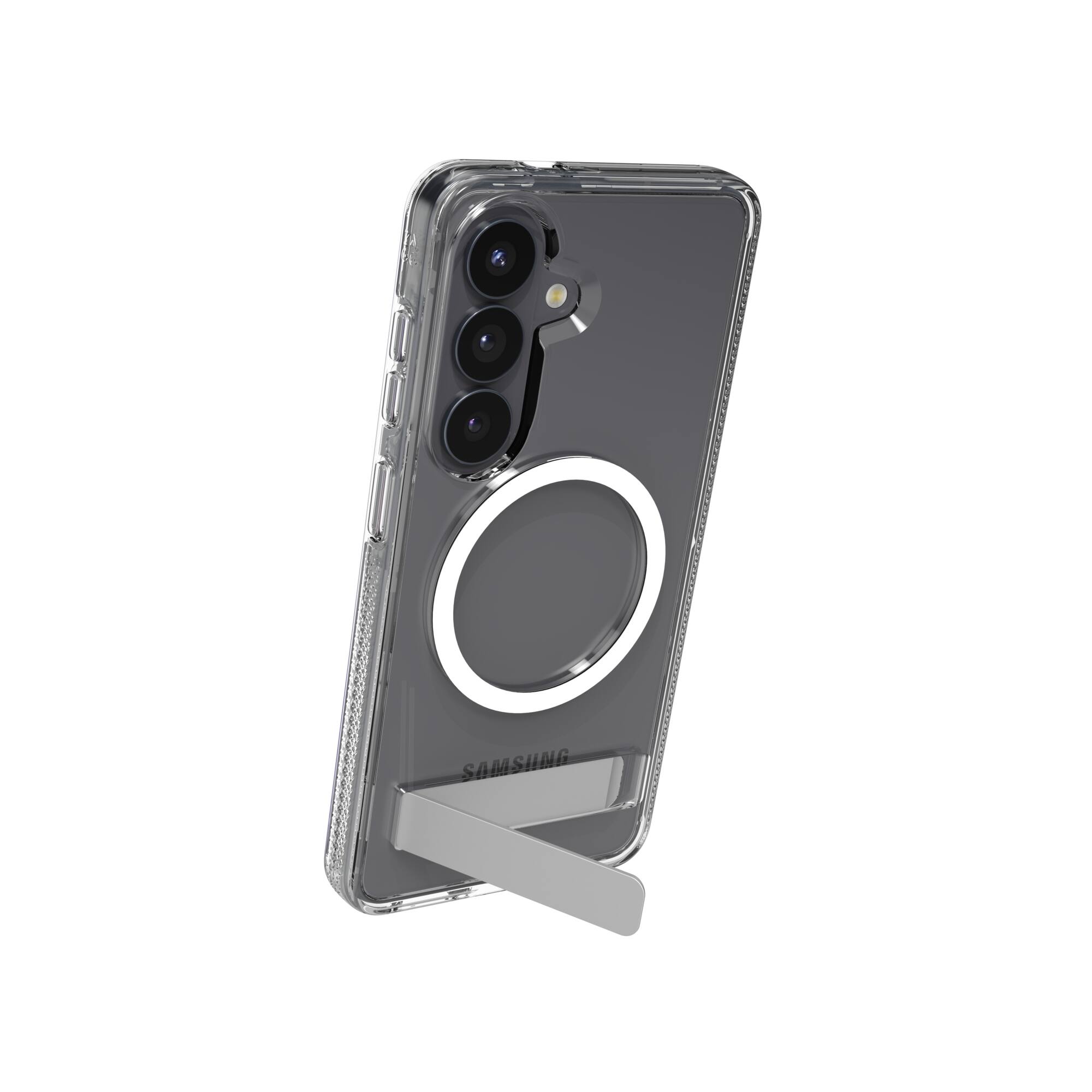 Alt View 23. ZAGG - Crystal Palace Snap Magnetic Case with Kickstand for Samsung Galaxy S26 - Clear.