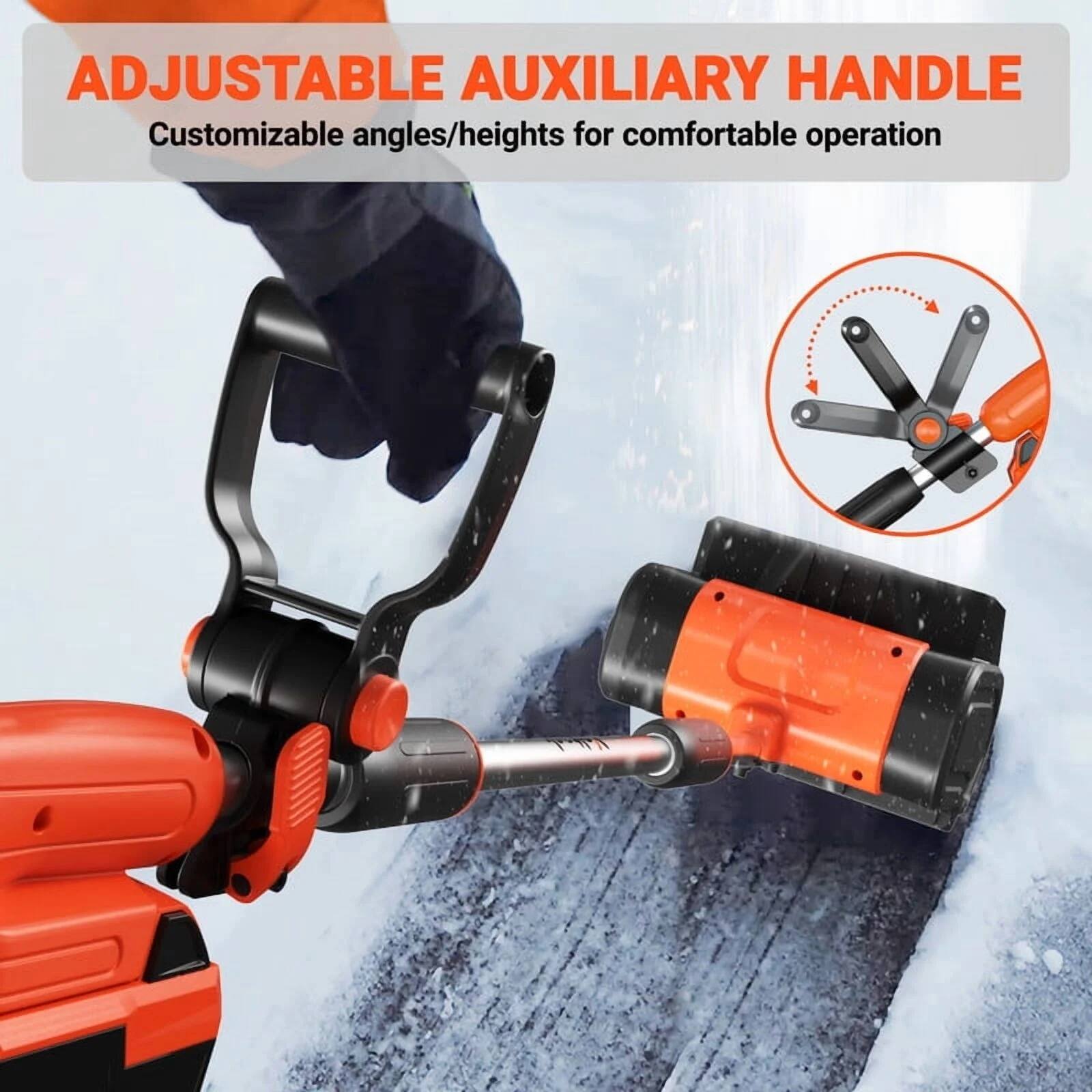 ADJUSTABLE AUXILIARY HANDLE  
Customizable angles/heights for comfortable operation