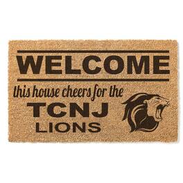 Jardine - College of New Jersey Lions 18" x 30" Welcome Doormat - Brown