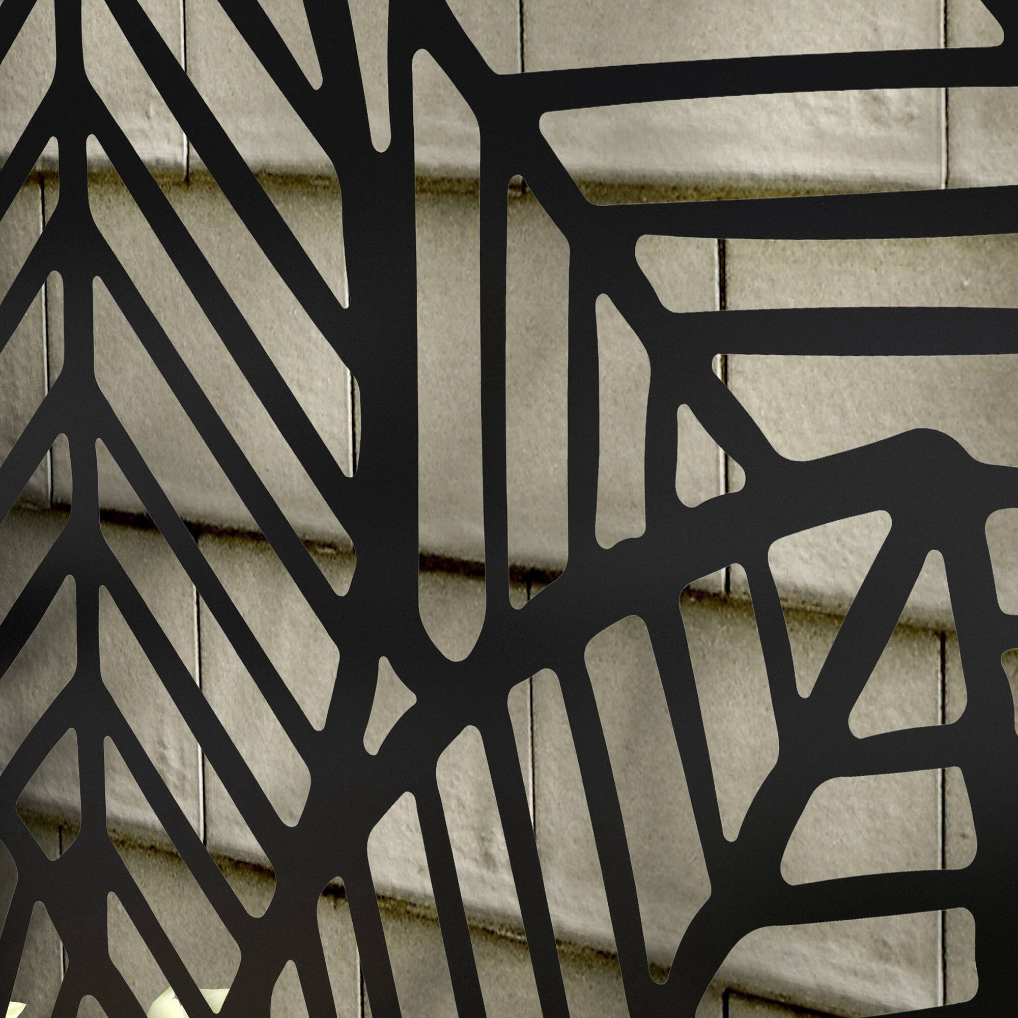 Alt View 8. Outsunny - Outdoor Privacy Screen with Raised Garden Bed, Privacy Panel and Planter Box - Black.