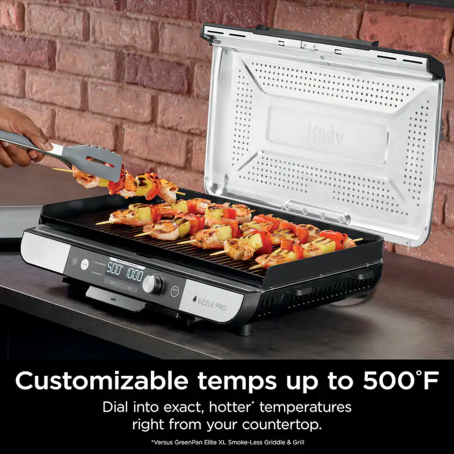 Ninja Sizzle Pro XL 20 Inch Indoor Griddle & Grill with ProTemp IQ ...