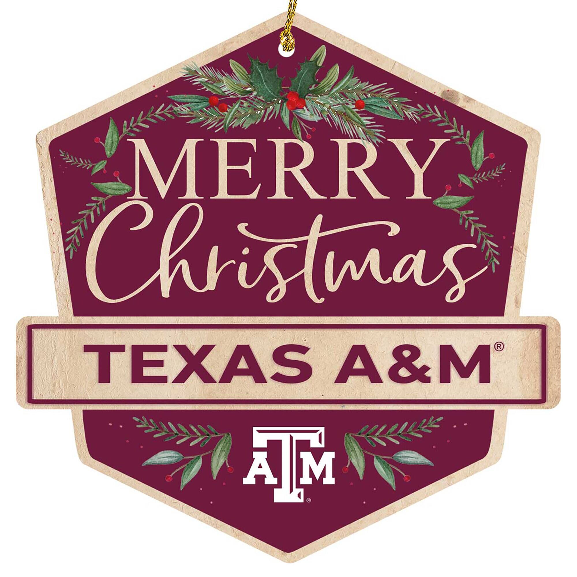 MERRY Christmas  
TEXAS A&M  
ATM