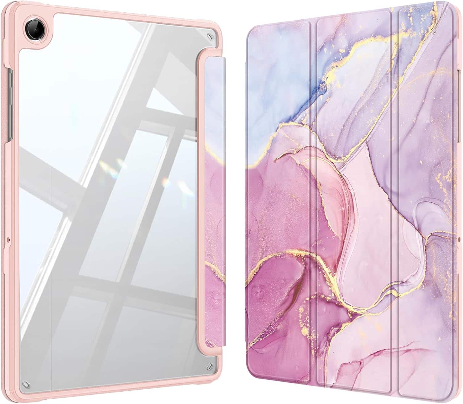Fintie - Clear Case for Samsung Galaxy Tab A11+ / Tab A9+ 11 Inch, Shockproof Transparent Back Cover, Viewing & Typing Angles - Dreamy Marble price history on PriceWatchPro