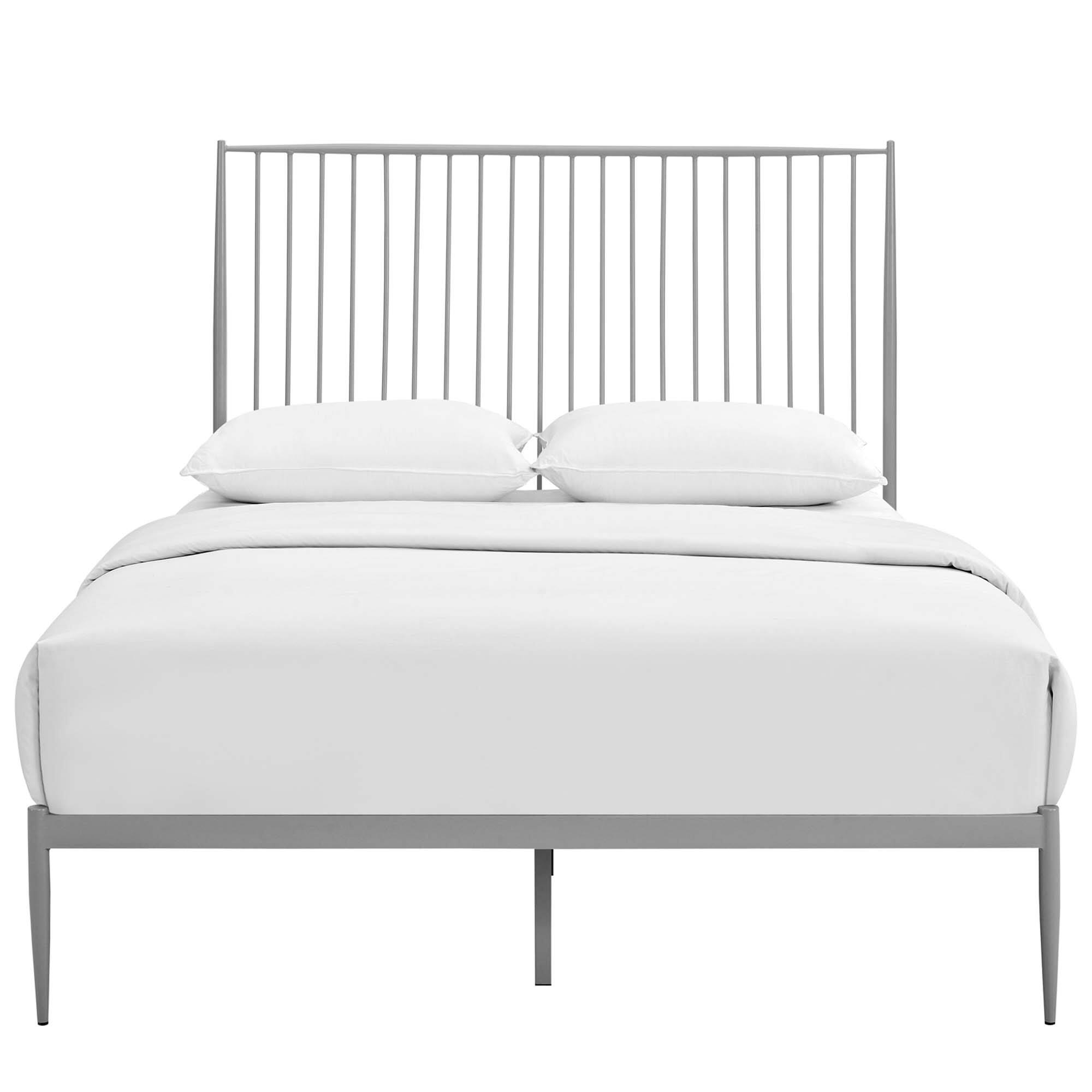Alt View 1. Modway - Linnea Faux Leather Queen Bed - White.