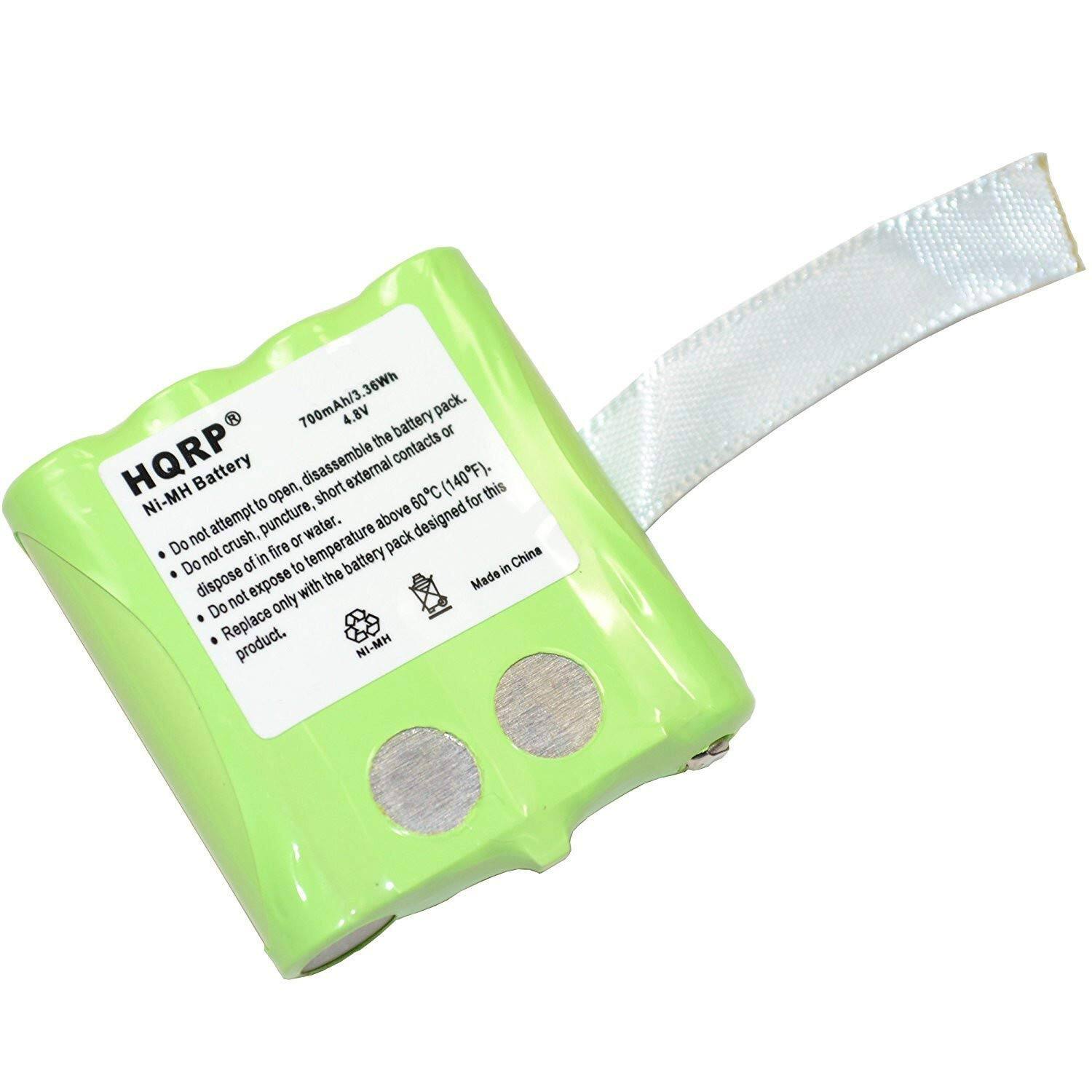 700mAh/3.6Wh 4.8V pack.  
Ni-MH Battery  
Do not attempt to open, disassemble the contacts or dispose of in fire.  
Do not expose to temperature above 60°C (140°F).  
Do not crush, puncture, short or expose to water.  
Replace only with the battery pack designed for this product.  
Made in China