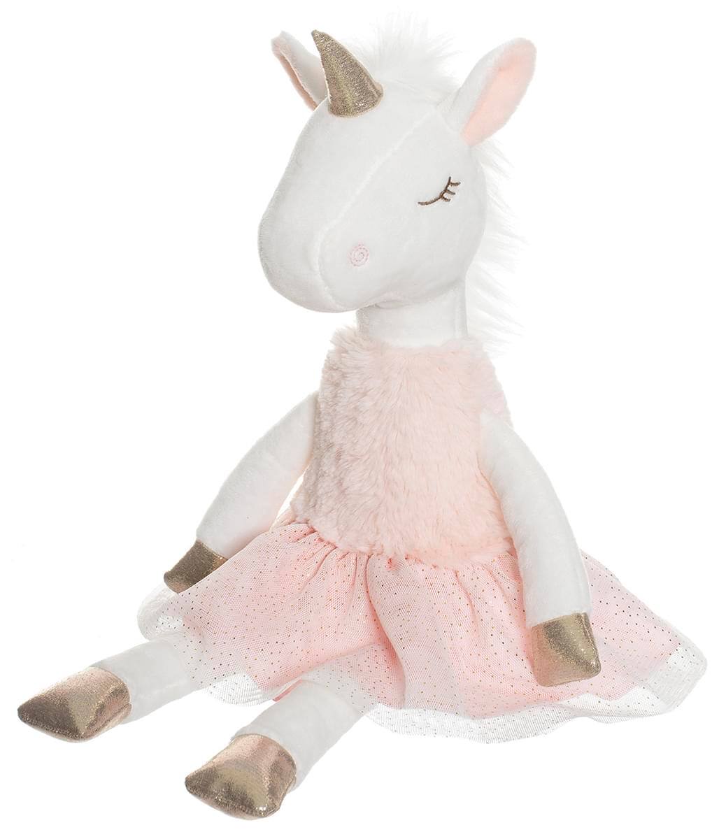 TriAction Toys - Teddykompaniet 15 Inch Plush Animal | Ella the Ballerina Unicorn - Pink