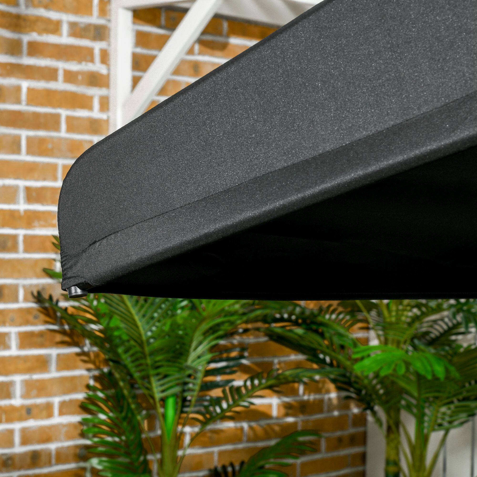 Alt View 7. Outsunny - 3-Seat Patio Swing Chair, Porch Swing Glider with Cushion, 3 Throw Pillows & Adjustable Canopy.