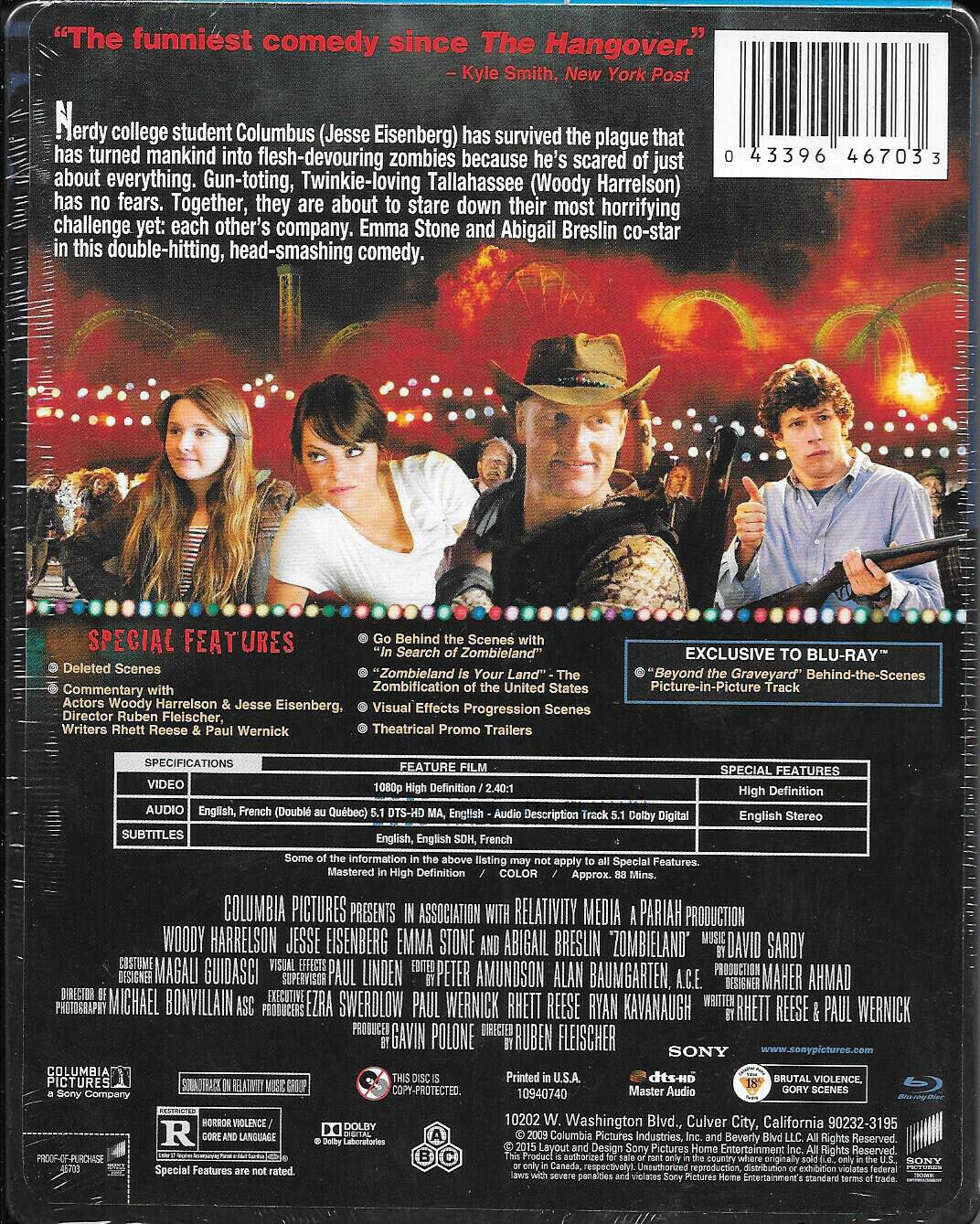 Alt View 1. Zombieland (Steelbook)   - BLU-RAY.