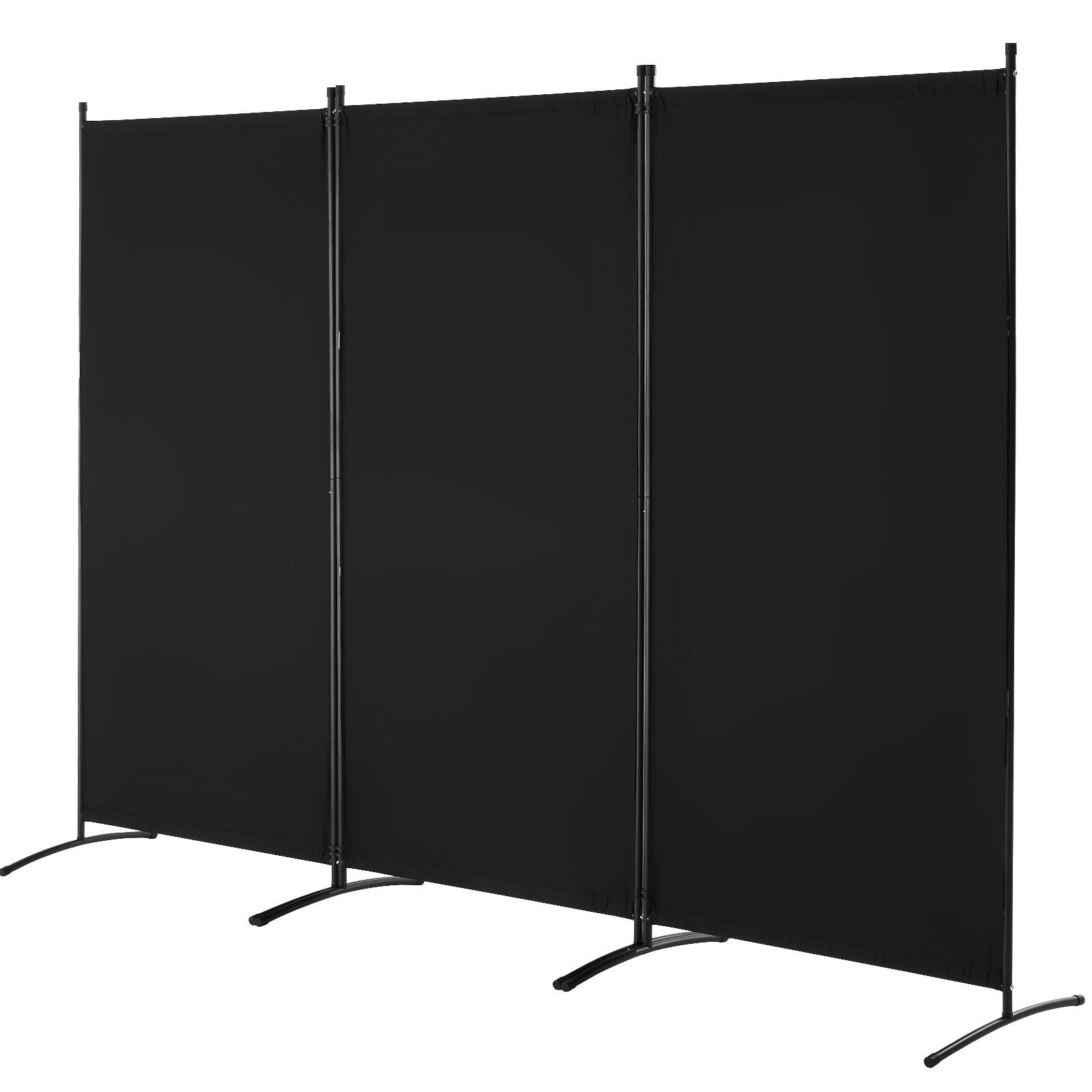 Alt View 5. VEVOR - Room Divider, 3 Panel Room Divider, Folding Privacy Screen and Portable Partition Divider for Room Separation - Black.
