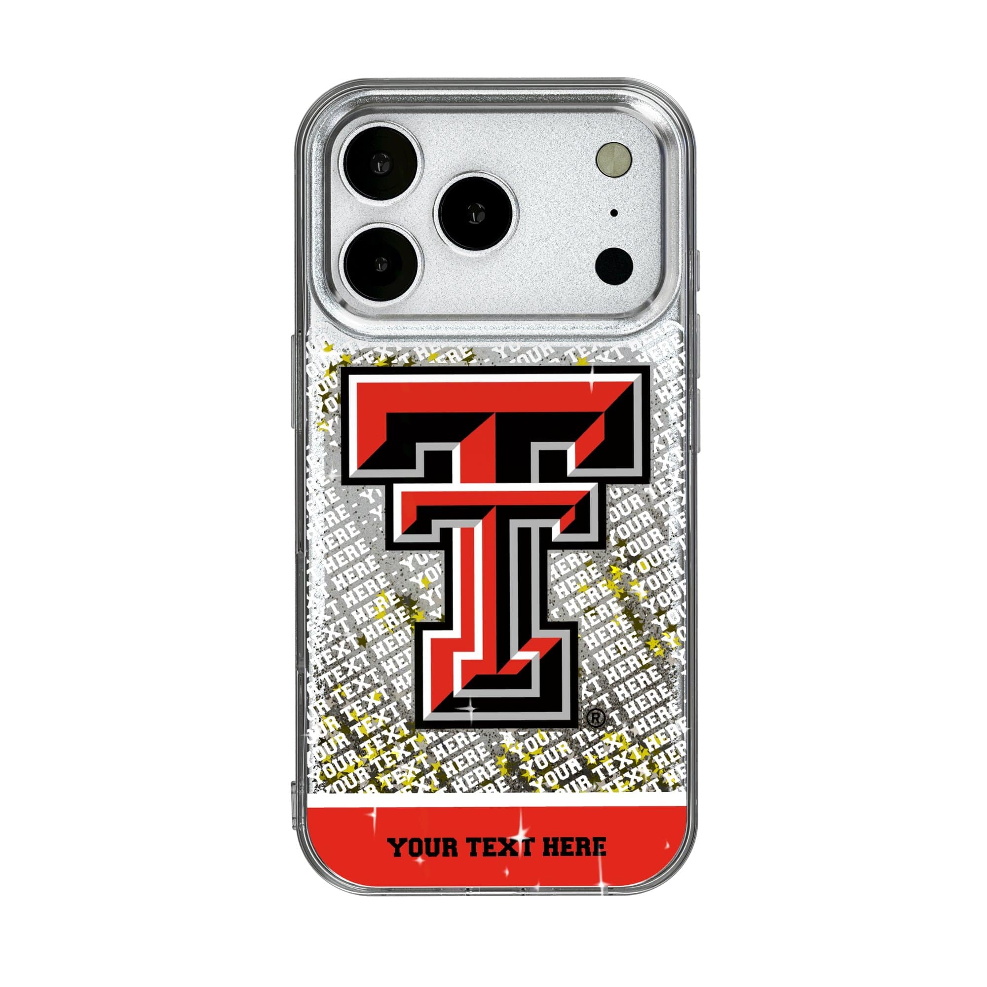 Keyscaper - NCAA - Texas Tech Red Raiders iPhone Endzone Personalized Glitter Case - 13 - Multicolor price history on PriceWatchPro