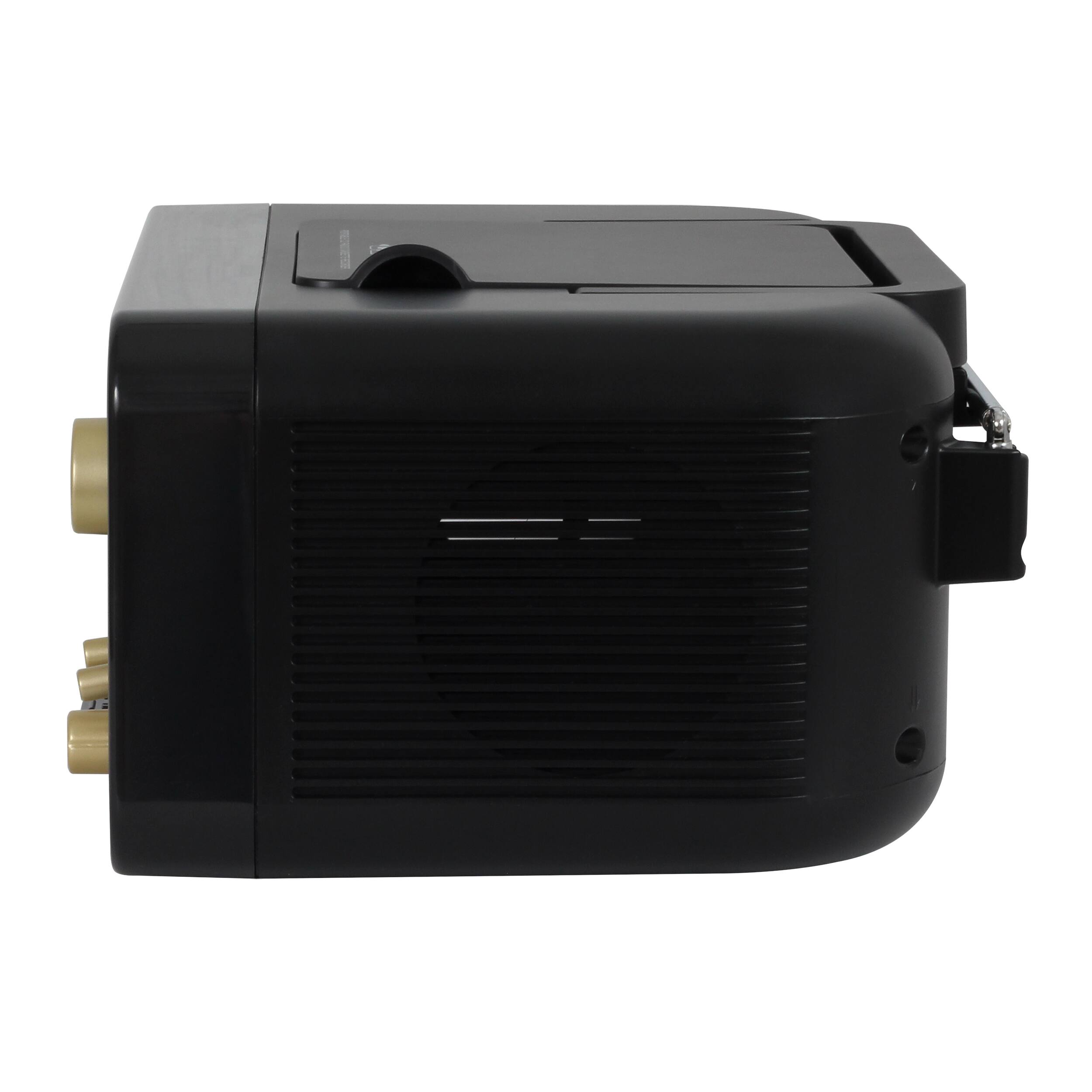 Left. Studebaker - BT Series Portable Bluetooth CD Player with AM/FM Stereo - Black.