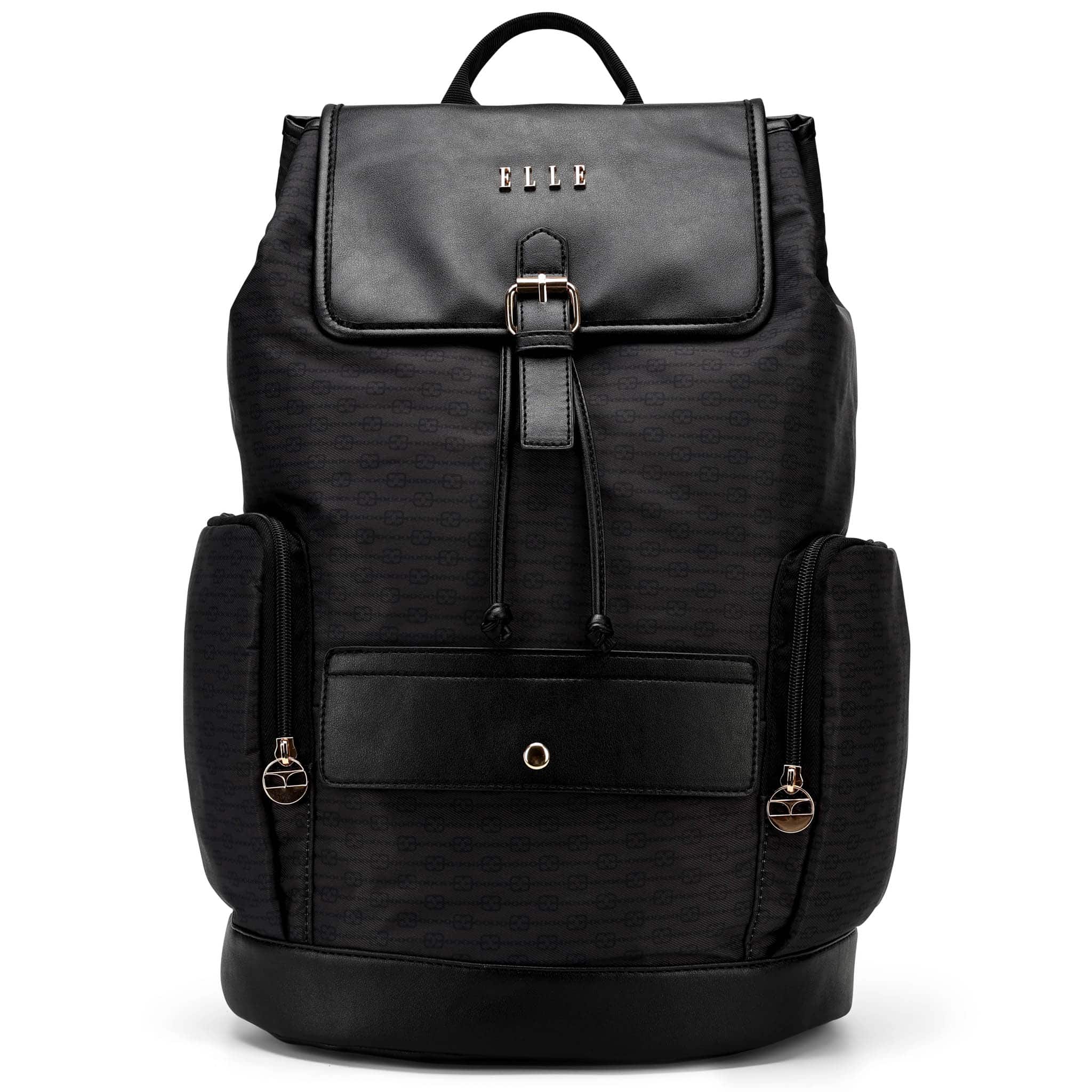 Elle - Eleganza 25L Monogram Backpack - Black