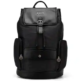 Elle - Eleganza 25L Monogram Backpack - Black