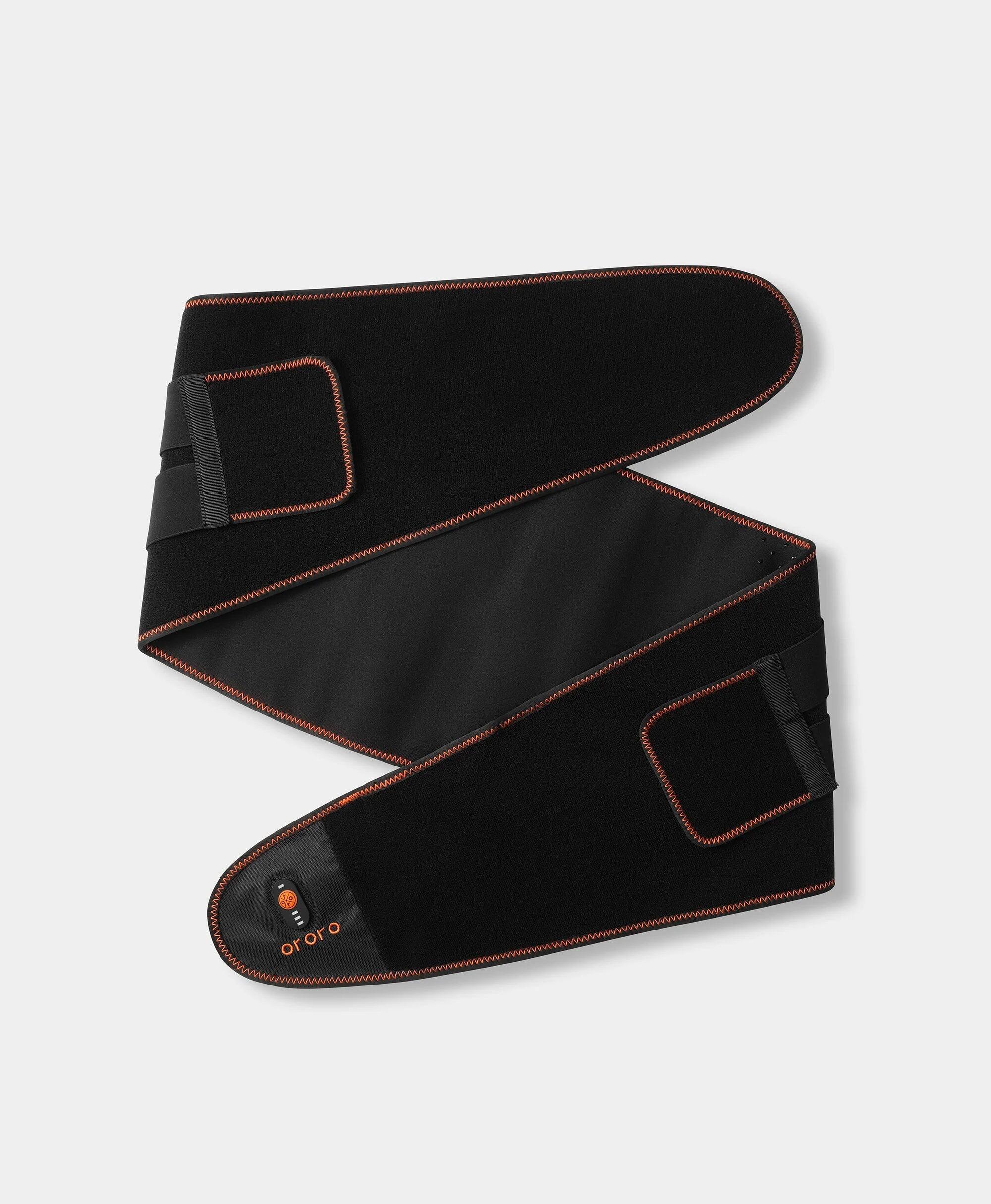 Left. ororo - Evergard Heated Waist Brace - W36 - Black.