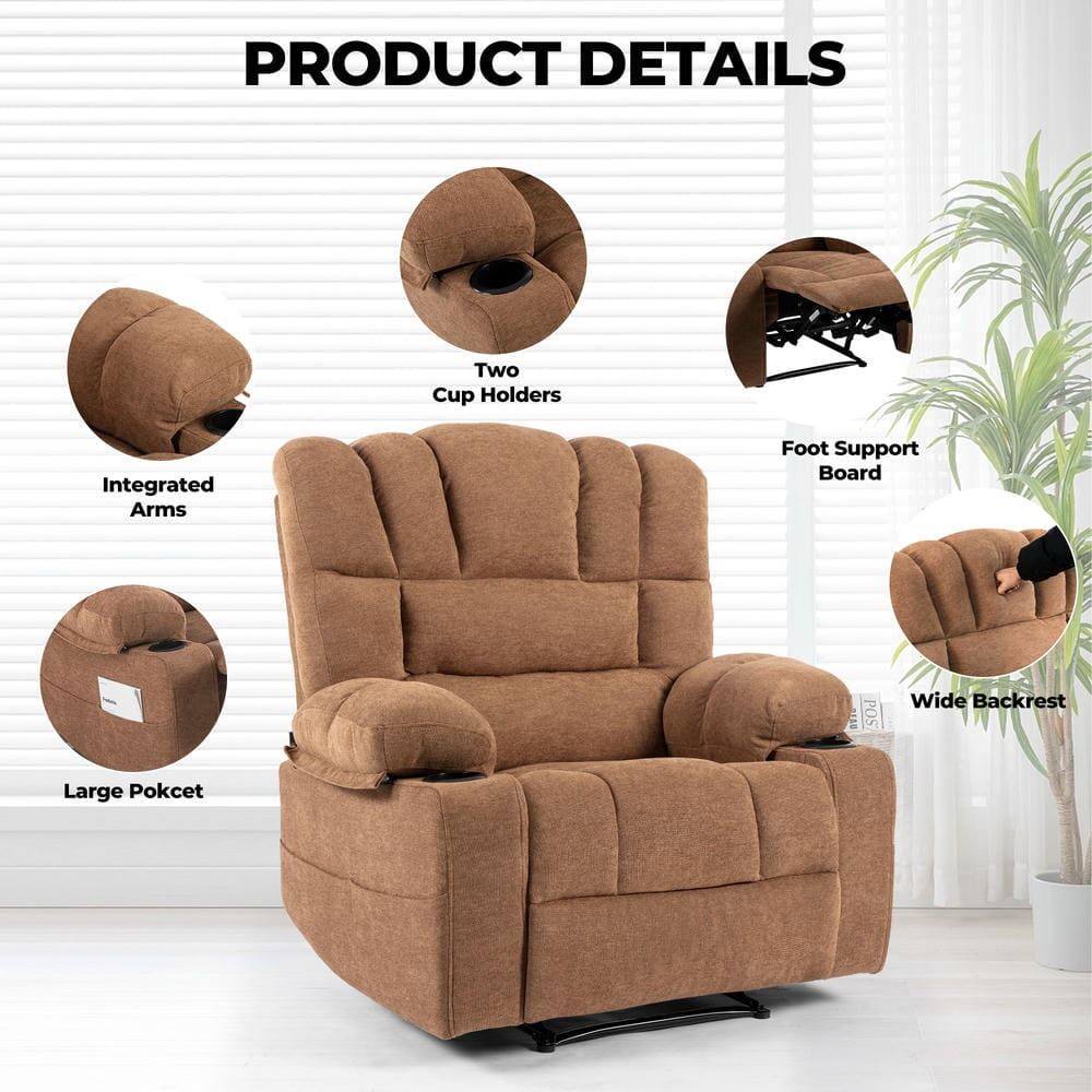 PRODUCT DETAILS

- Integrated Arms
- Two Cup Holders
- Foot Support Board
- Large Pocket
- Wide Backrest