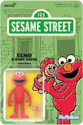 Super7 - Sesame Street - ReAction Figures Wv4 - Elmo - Collectibles