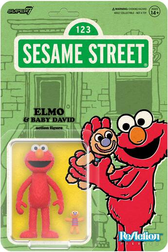 Super7 Sesame Street ReAction Figures Wv4 Elmo Collectibles Super7 Sesame Street ReAction Figures Wv4 Elmo Collectibles