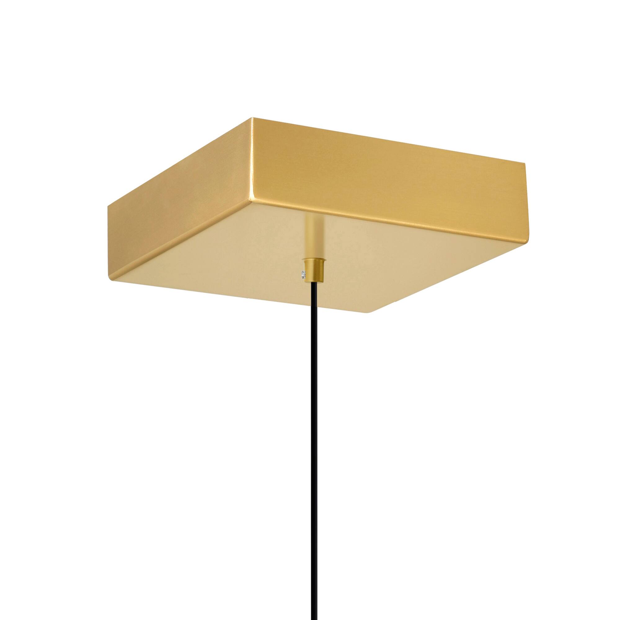 Alt View 3. CWI Lighting - Lava Integrated LED Brass Mini Pendant - Brass.