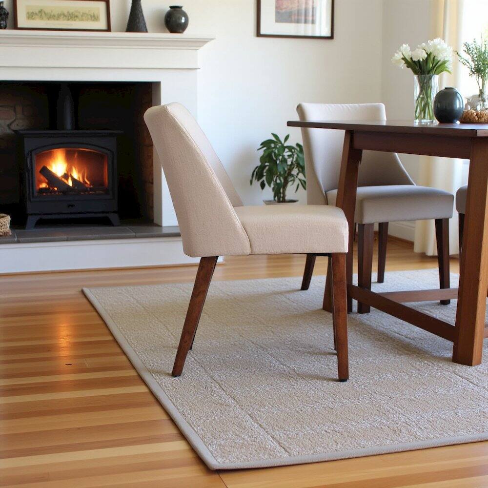 Back. Starlight Canyon Home - Light Tan Dining Chair – Elegant Upholstered Chair for Kitchens or Dining Rooms - Brown.