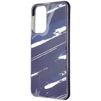 Front. PureGear - PureGear SlimShell Designer Series Case for Samsung Galaxy A23 5G - Blue Stripes - Blue.