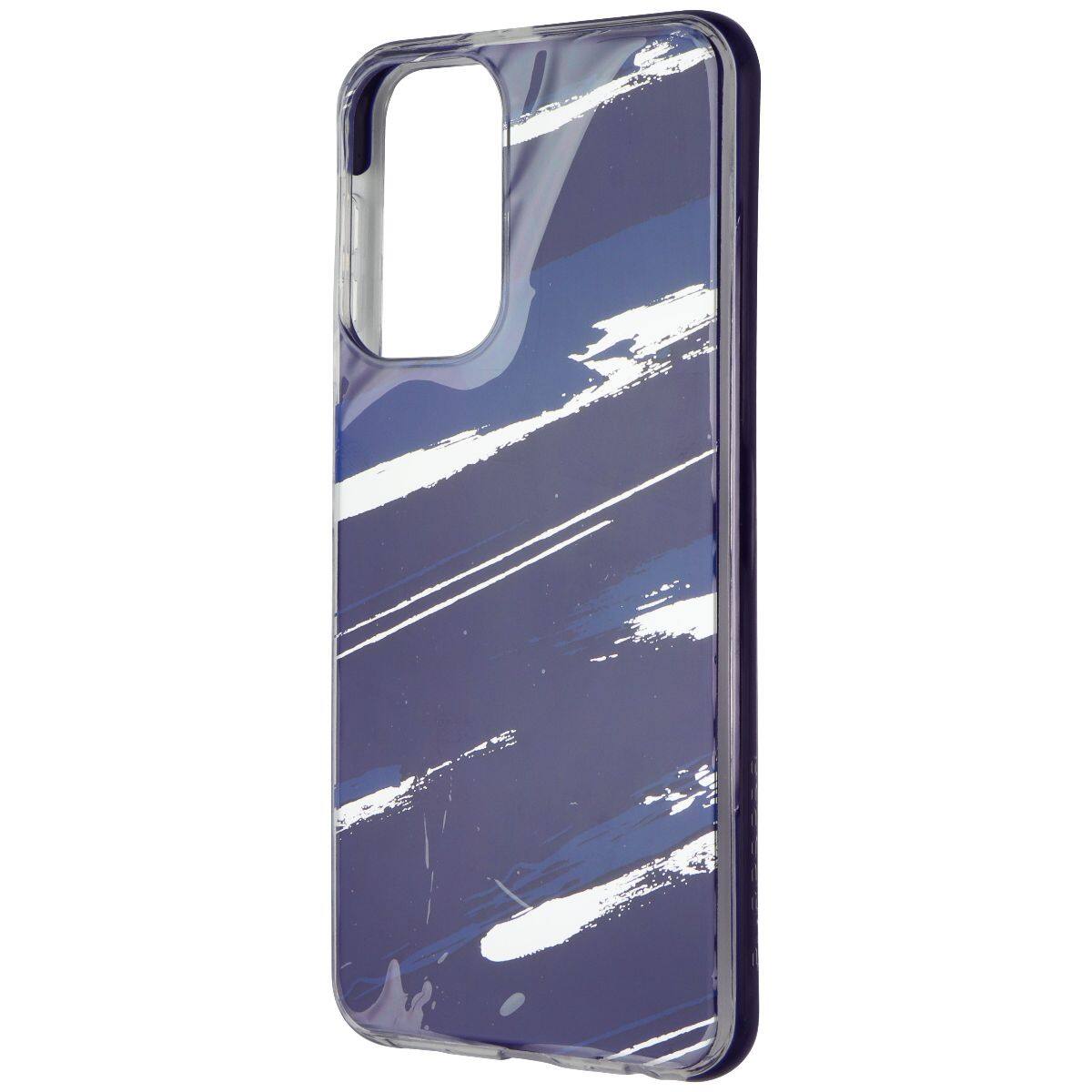 Front. PureGear - PureGear SlimShell Designer Series Case for Samsung Galaxy A23 5G - Blue Stripes - Blue.