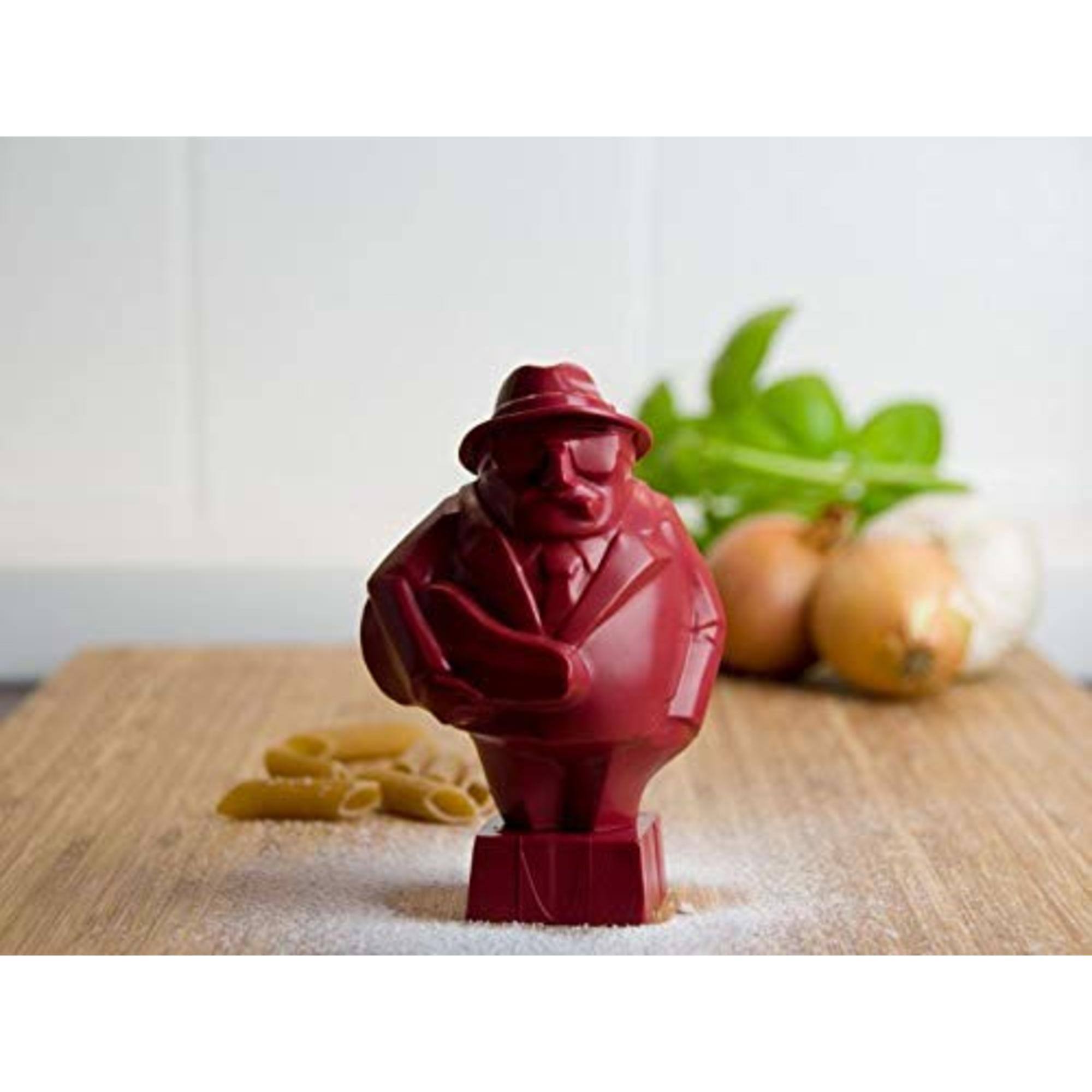 Left. BrainStream - BrainStream Pasta Timer, Floating Al Dente Singing Timer with Italian Melodies - Red.