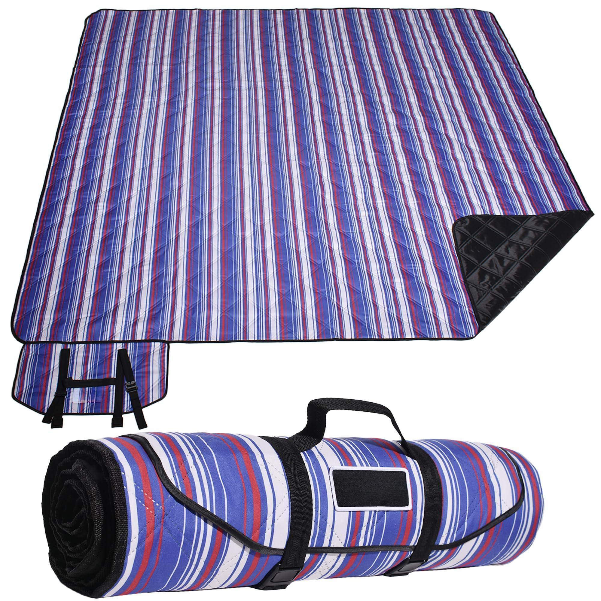 Cedar Assembly - Large Picnic Mat Outdoor Camping Tent Mate. Easy To Carry And Store Water-resistant Dust-proof Sand-proof M - Blue-80" x 80"