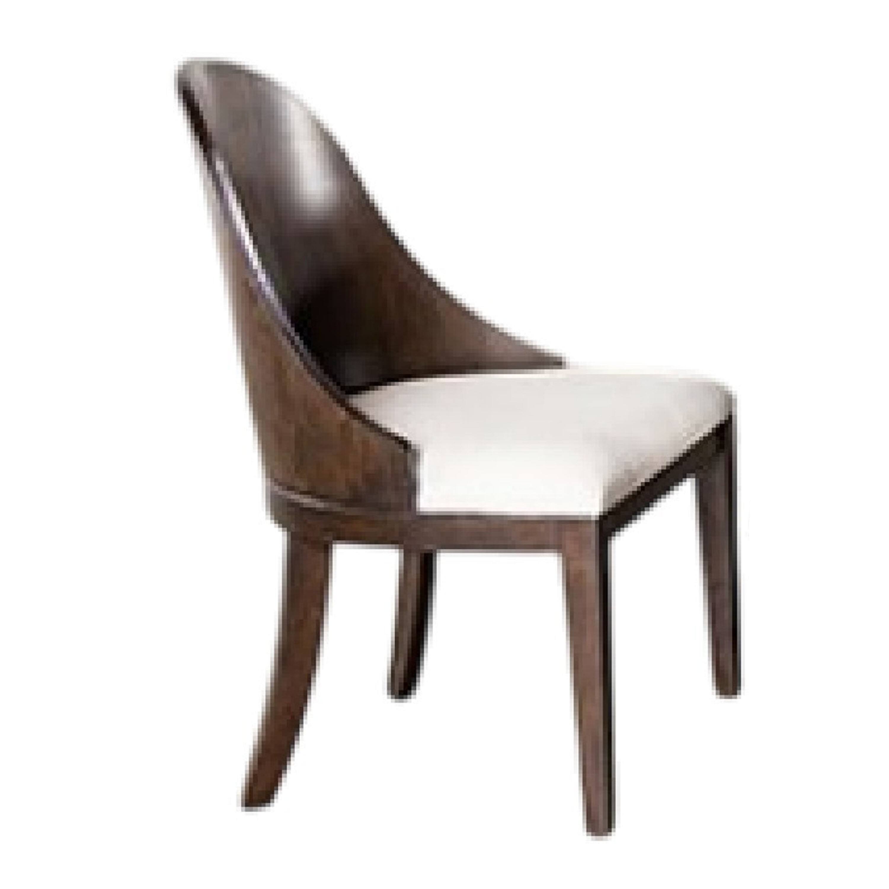 Alt View 2. Manhattan Lane - Mordy 9pc Dining Table Set, 72-90 Inch Expandable Leaf, 8 Chairs - Dark Walnut Brown, Off-White.