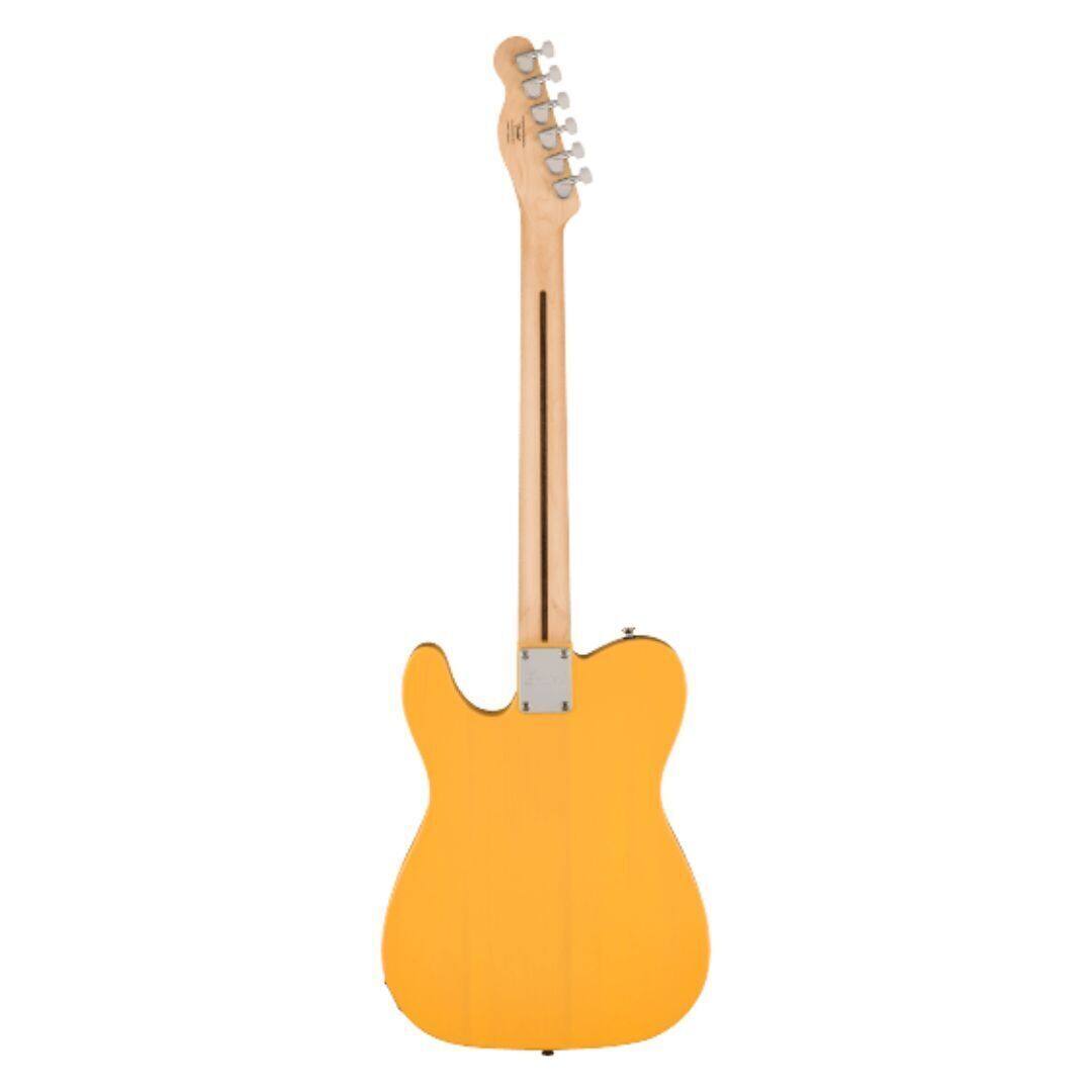 Left. Fender - Squier Sonic Telecaster, Maple Fingerboard, Black Pickguard, Butterscotch Blonde.