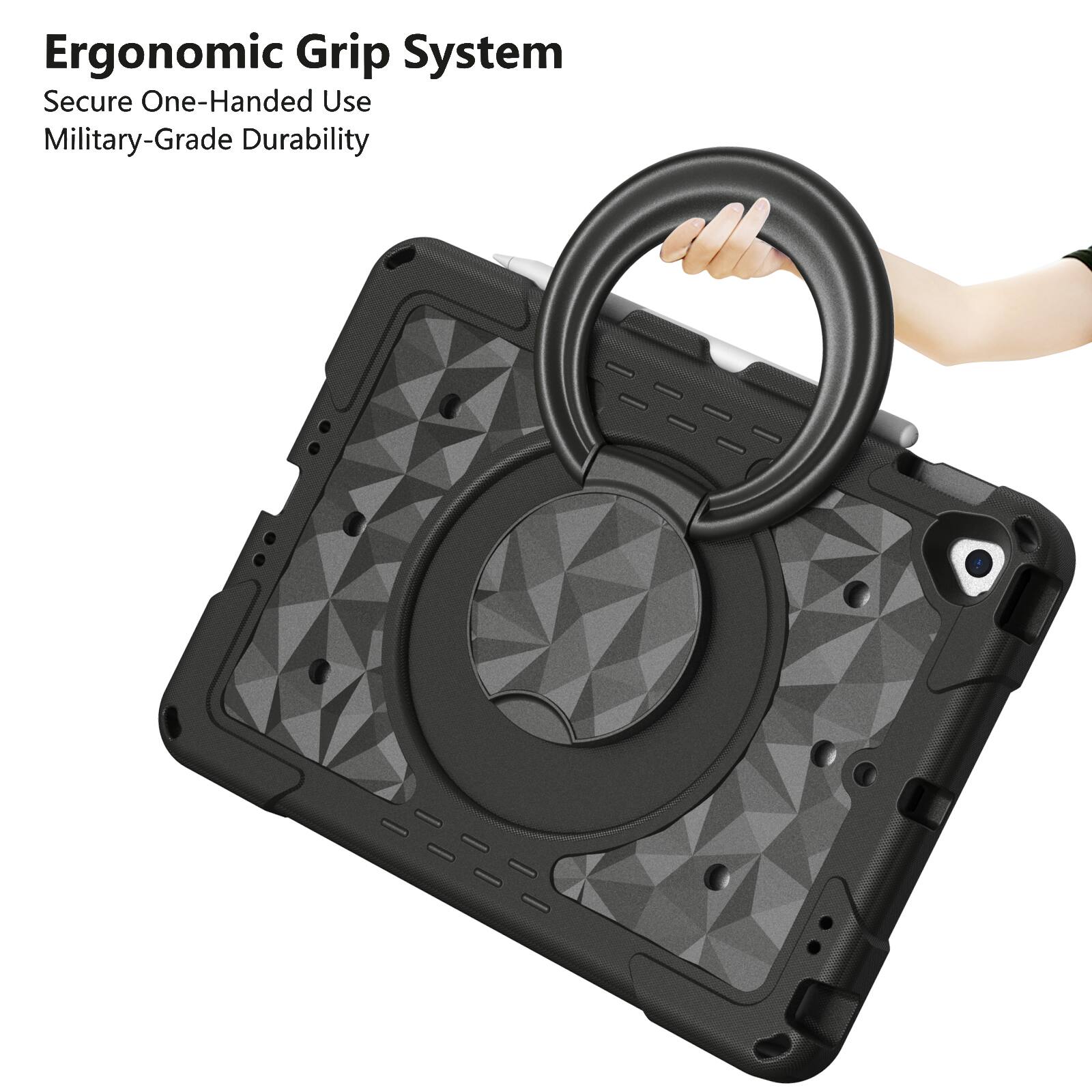 Ergonomic Grip System  
Secure One-Handed Use  
Military-Grade Durability