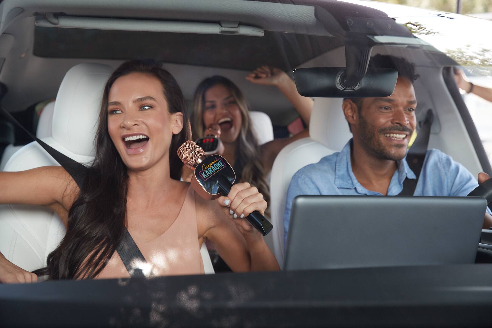 Alt View 11. Singing Machine - Carpool Karaoke The Mic 2.0 Karaoke System - Rose Gold.