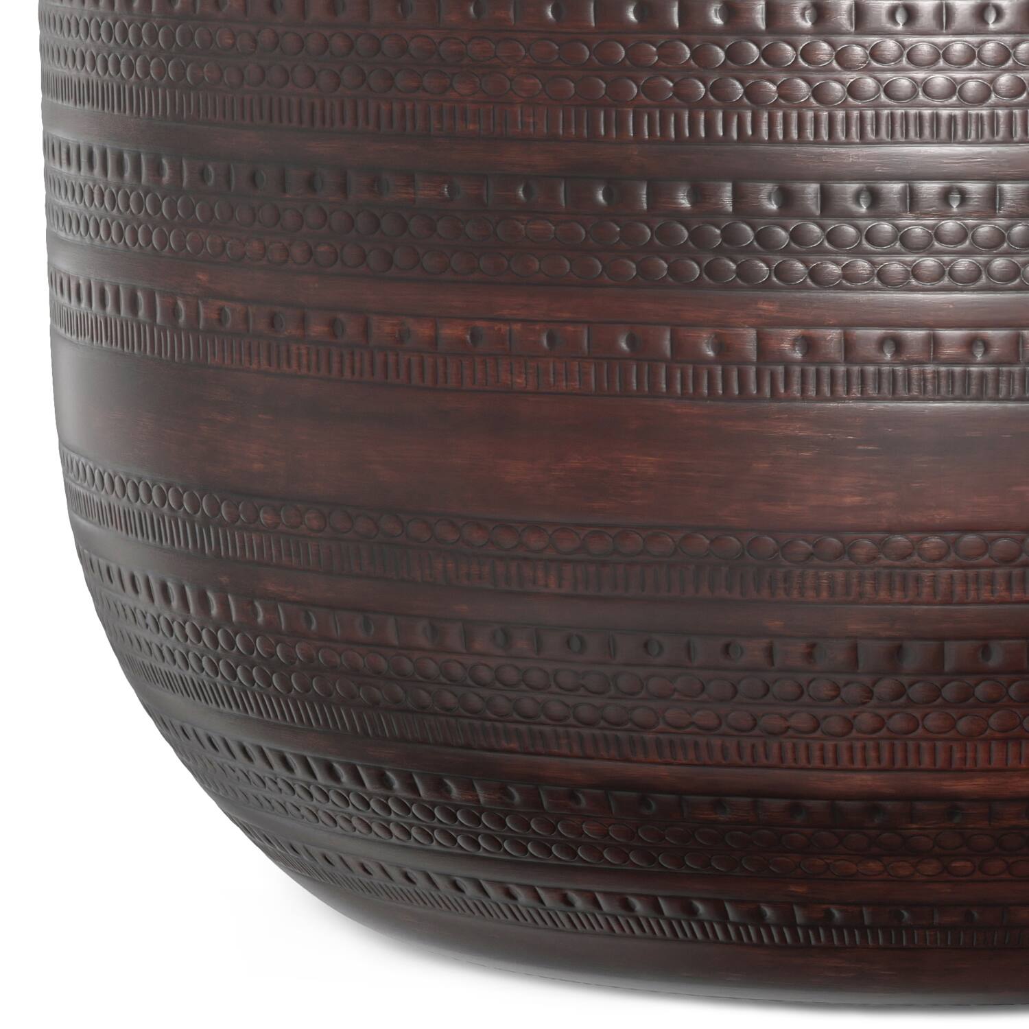 Alt View 2. Simpli Home - Johnsen 29.5 inch Wide Boho Metal Coffee Table in Oil Rubbed Bronze Iron, Assembled - Bronze.