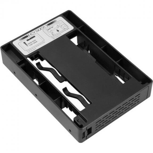 Icy Dock - EZConvert Lite MB882SP-1S-3B Drive Bay Adapter for 3.5" Internal - Black - 1 x Total Bay - 1 x 2.5" Bay