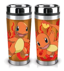 Pokémon - Pokemon Charmander 16oz Travel Mug - Orange